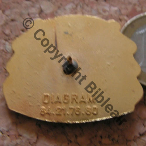 124  COMMEMO SPA.124 1991 LAFAYETTE 75e ANNIV 35mm DIAGRAM Dos lisse 1Attach PINS Src.autrefoisthierry 